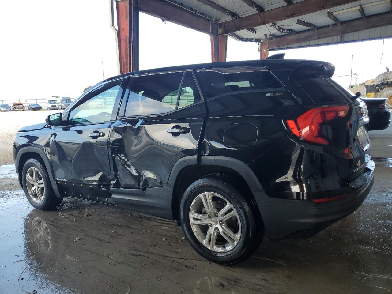 2018 GMC Terrain VIN 3GKALMEVXJL296175 Copart auction photo, front end / side damage thumbnail 2
