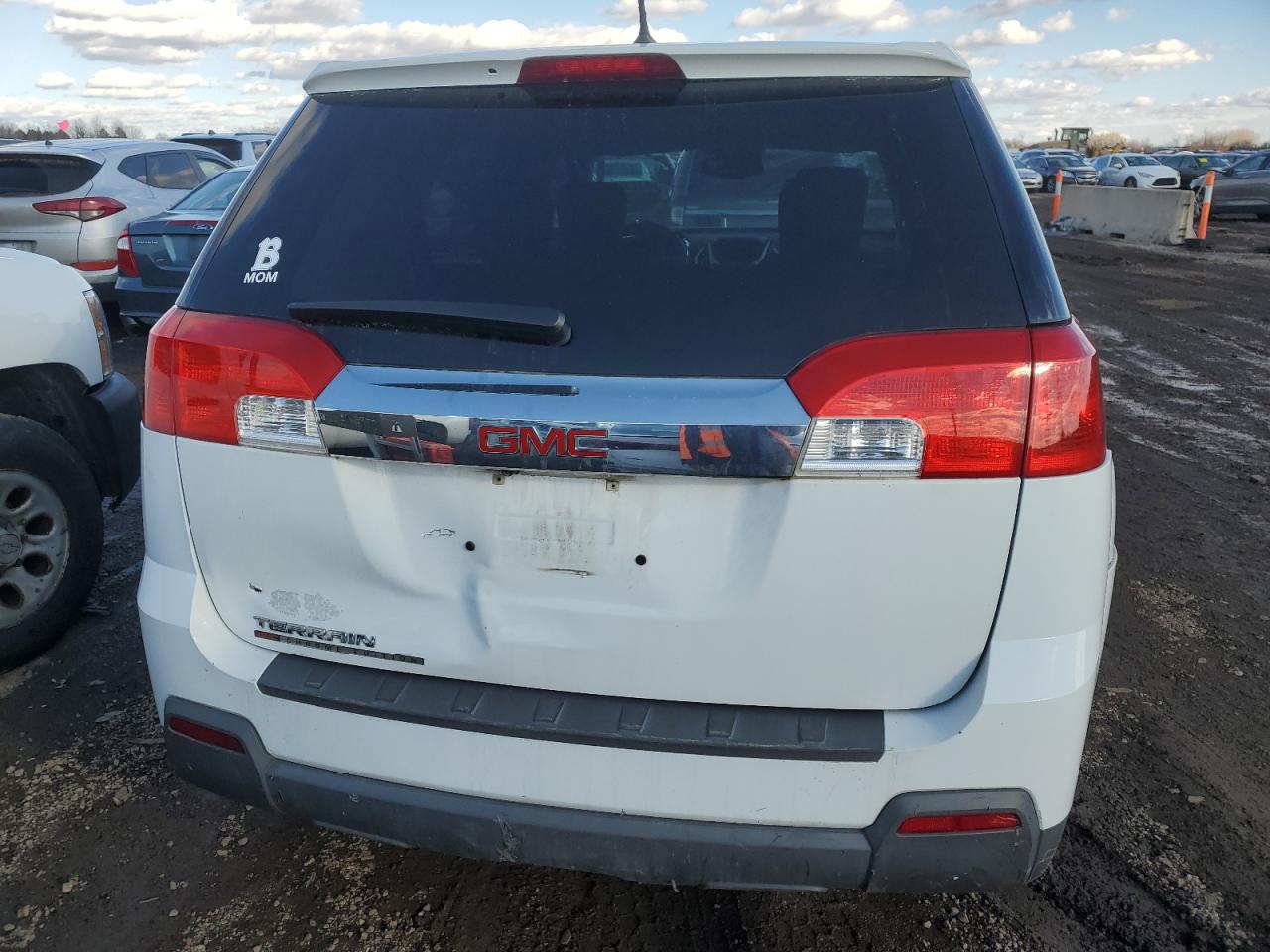 2013 GMC Terrain VIN 2GKALMEK1D6355726 Copart auction photo, rear end / front end damage thumbnail 6