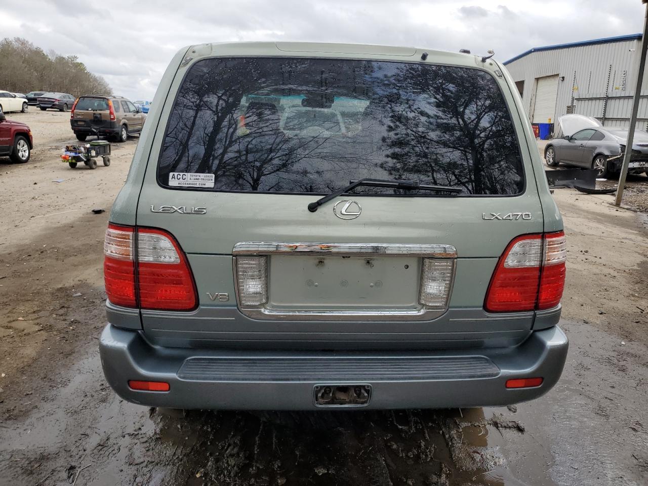 2004 Lexus LX VIN JTJHT00W943538471 Copart auction photo, front end / side damage thumbnail 6