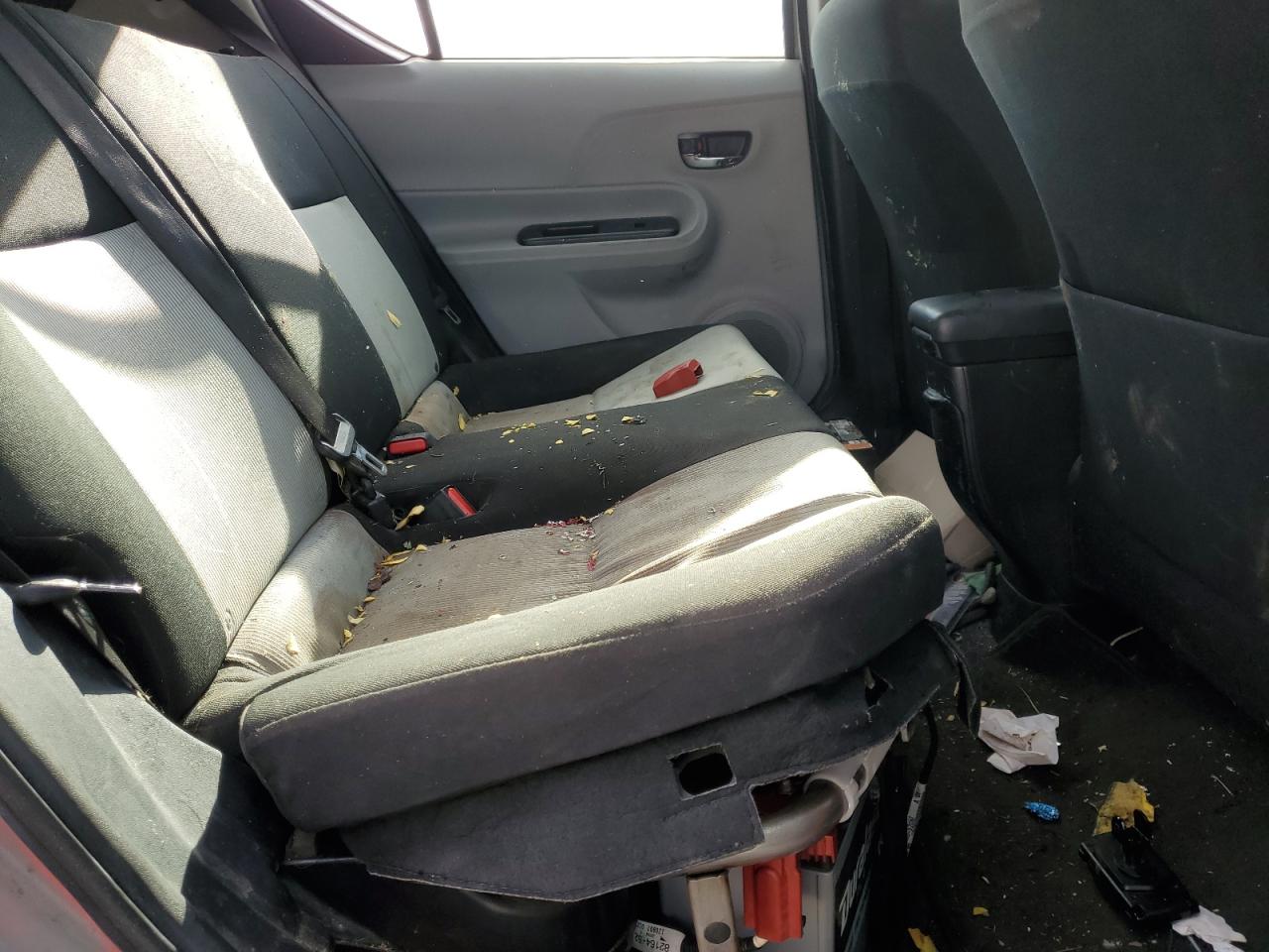 2012 Toyota Prius VIN JTDKDTB38C1021084 Copart auction photo, rollover damage thumbnail 10