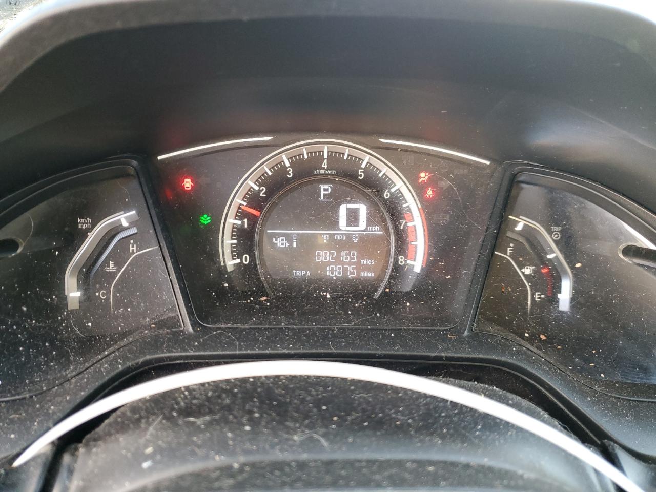 2017 Honda Civic VIN 19XFC2F50HE223304 Copart auction photo, side / front end damage thumbnail 9