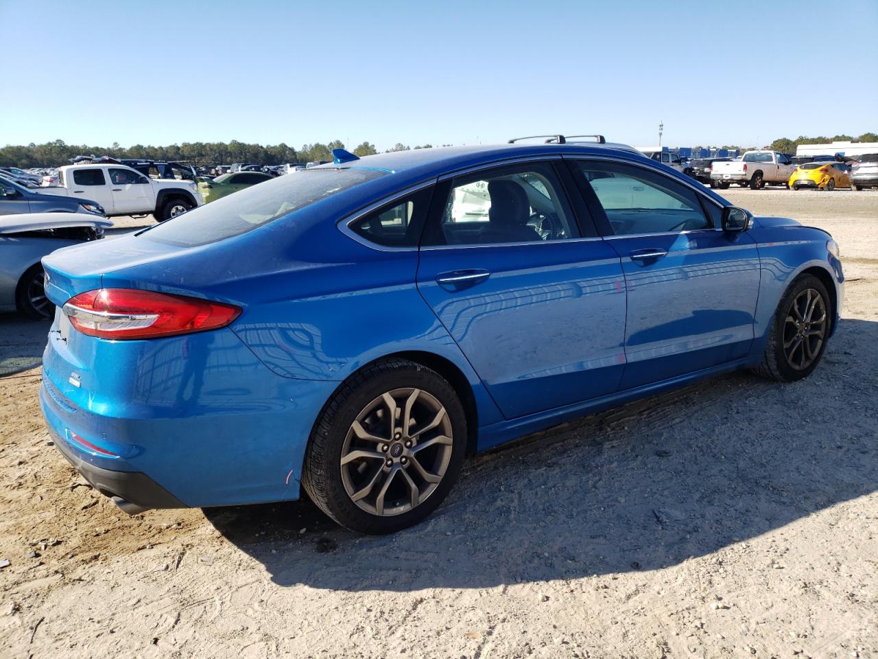 2019 Ford Fusion VIN 3FA6P0CD2KR182779 Copart auction photo, all over damage thumbnail 3