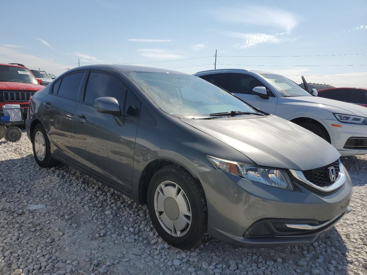 2013 Honda Civic VIN 2HGFB2F66DH542394 Copart auction photo, side / front end damage thumbnail 4