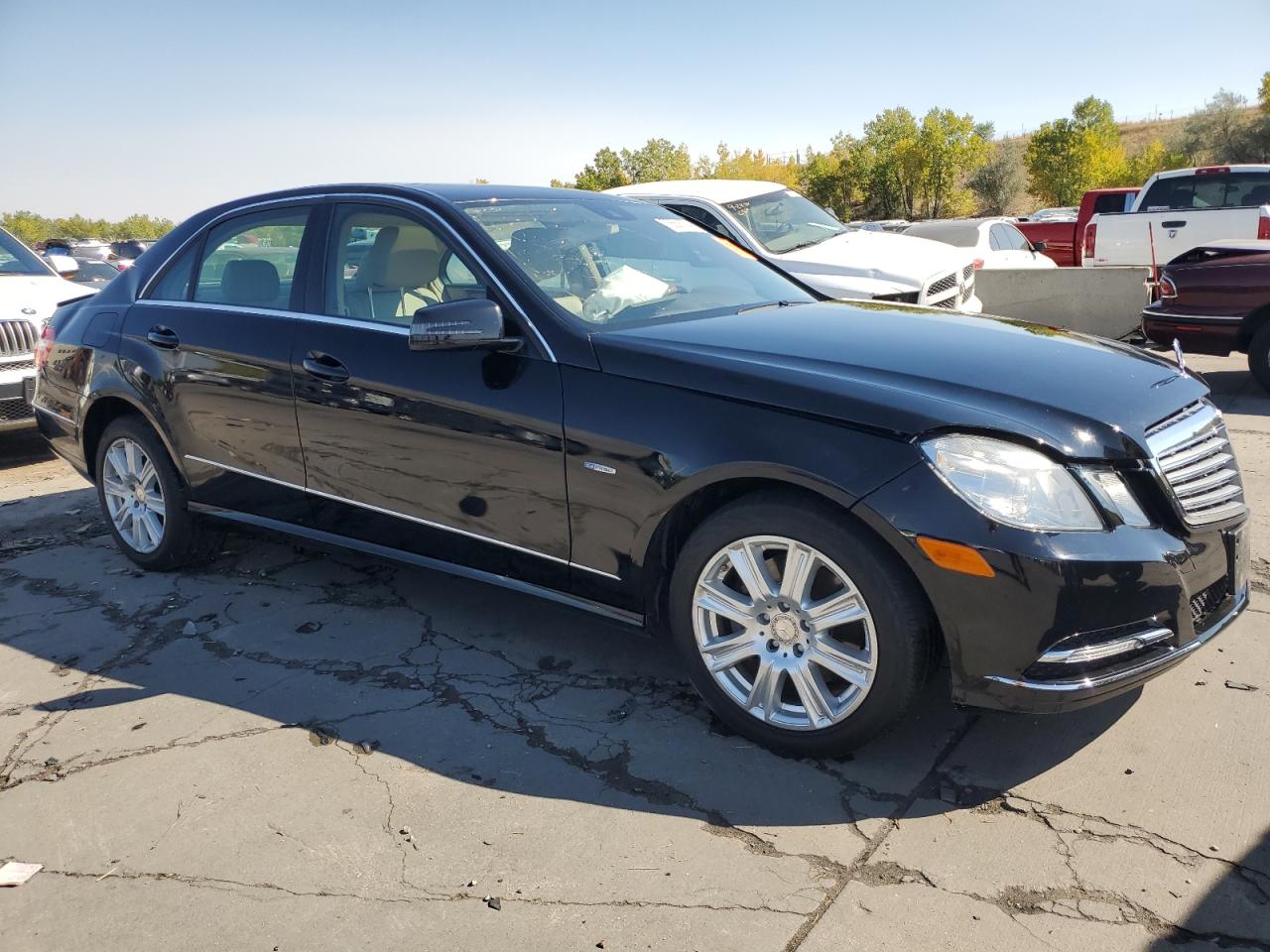 2012 Mercedes-Benz E-klasse VIN WDDHF8JB3CA632706 Copart auction photo, front end / rear end damage thumbnail 4