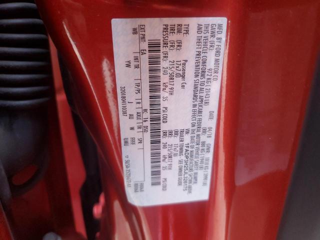 2018 Ford Focus VIN 1FADP3H25JL326175 Copart auction photo, front end damage thumbnail 12