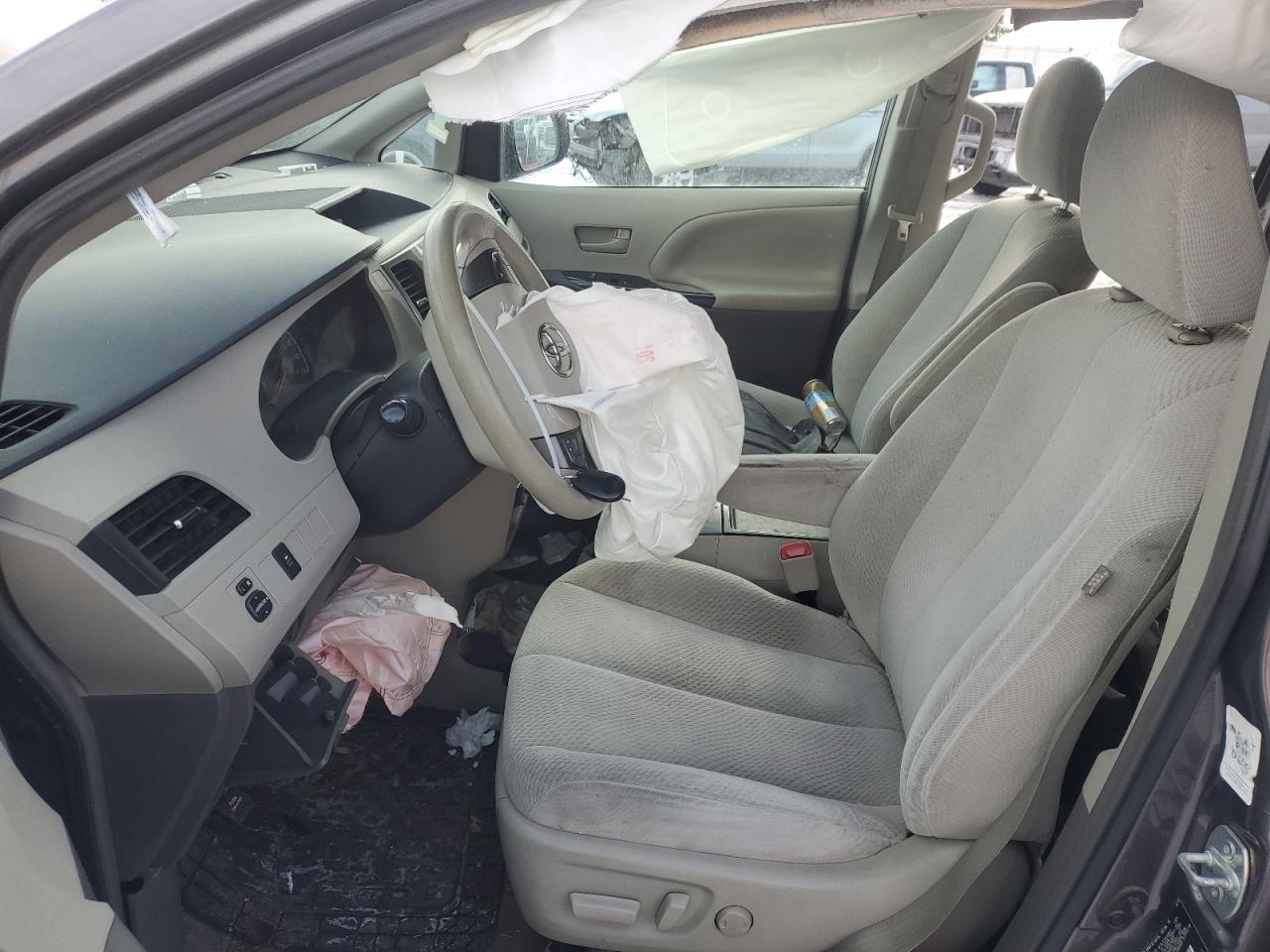 2014 Toyota Sienna VIN 5TDKK3DC7ES430069 Copart auction photo, all over damage thumbnail 7