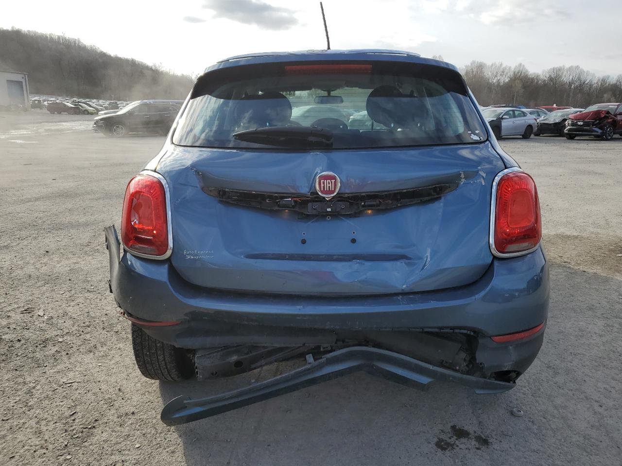 2017 Fiat 500 VIN ZFBCFXAH9HP617668 Copart auction photo, rear end damage thumbnail 6