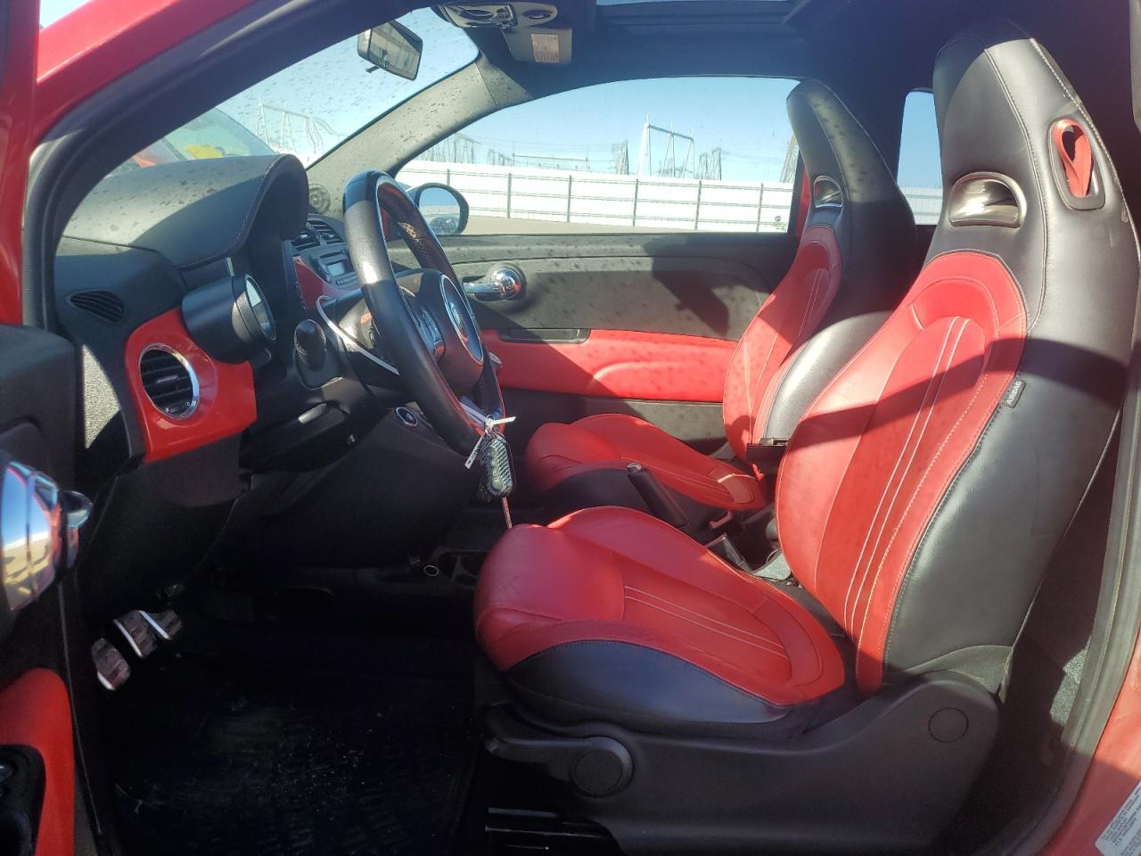2012 Fiat 500 VIN 3C3CFFFH6CT380744 Copart auction photo, rear end damage thumbnail 7