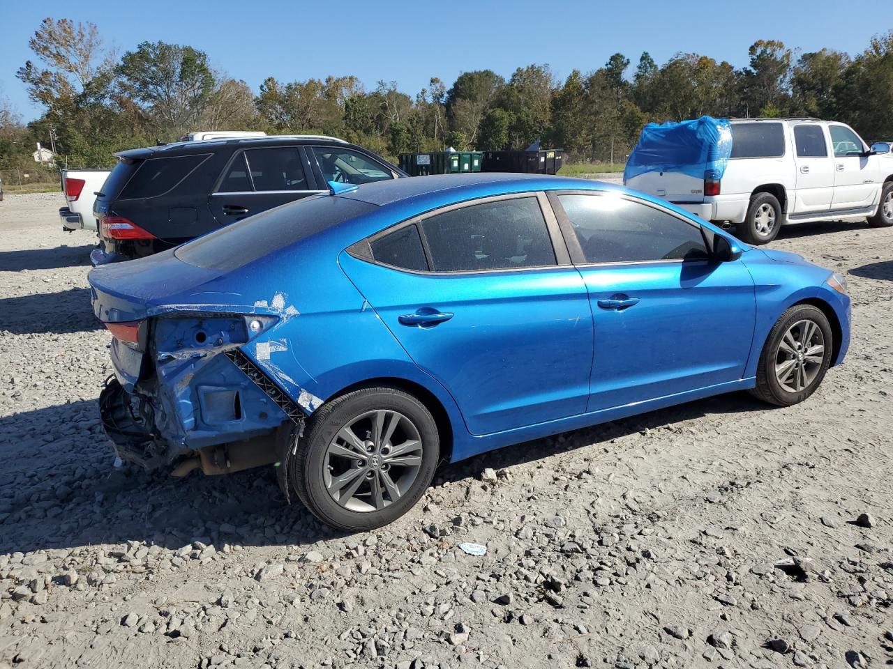 2017 Hyundai Elantra VIN 5NPD84LF9HH053974 Copart auction photo, rear end / minor dent/scratches damage thumbnail 3