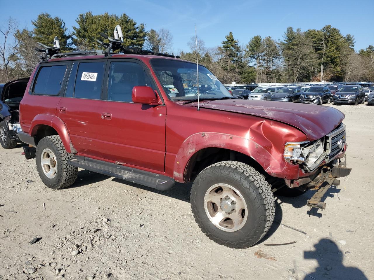 1995 Toyota Land Cruiser VIN JT3DJ81W8S0112438 Copart auction photo, front end / minor dent/scratches damage thumbnail 4