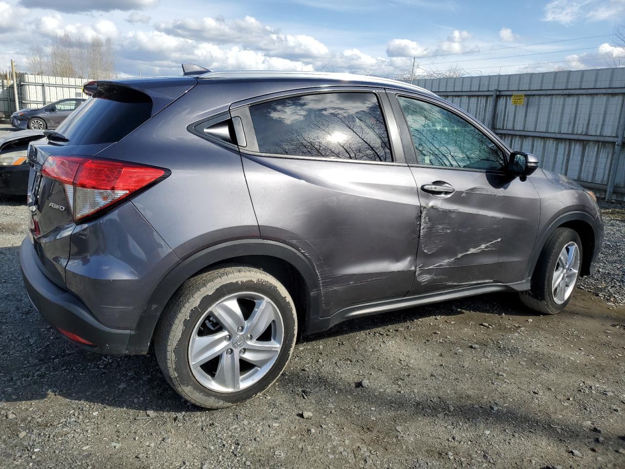 2020 Honda HR-V VIN 3CZRU6H58LM707244 Copart auction photo, side damage thumbnail 3