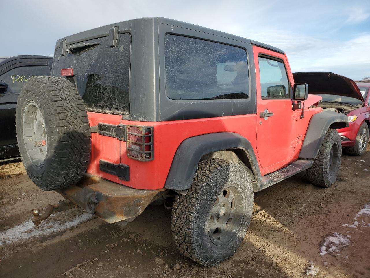 2013 Jeep Wrangler VIN 1C4AJWAG5DL594329 Copart auction photo, front end / minor dent/scratches damage thumbnail 3