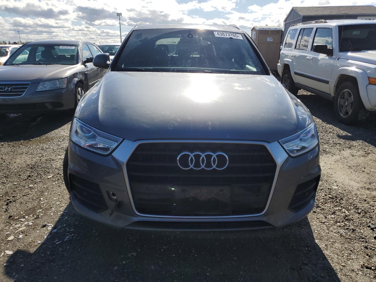 2017 Audi Q3 VIN WA1BCCFS8HR016507 Copart auction photo, side damage thumbnail 5