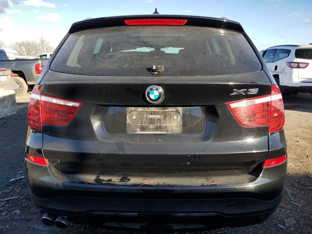 2017 BMW X3 VIN 5UXWX9C32H0W72975 Copart auction photo, front end damage thumbnail 6