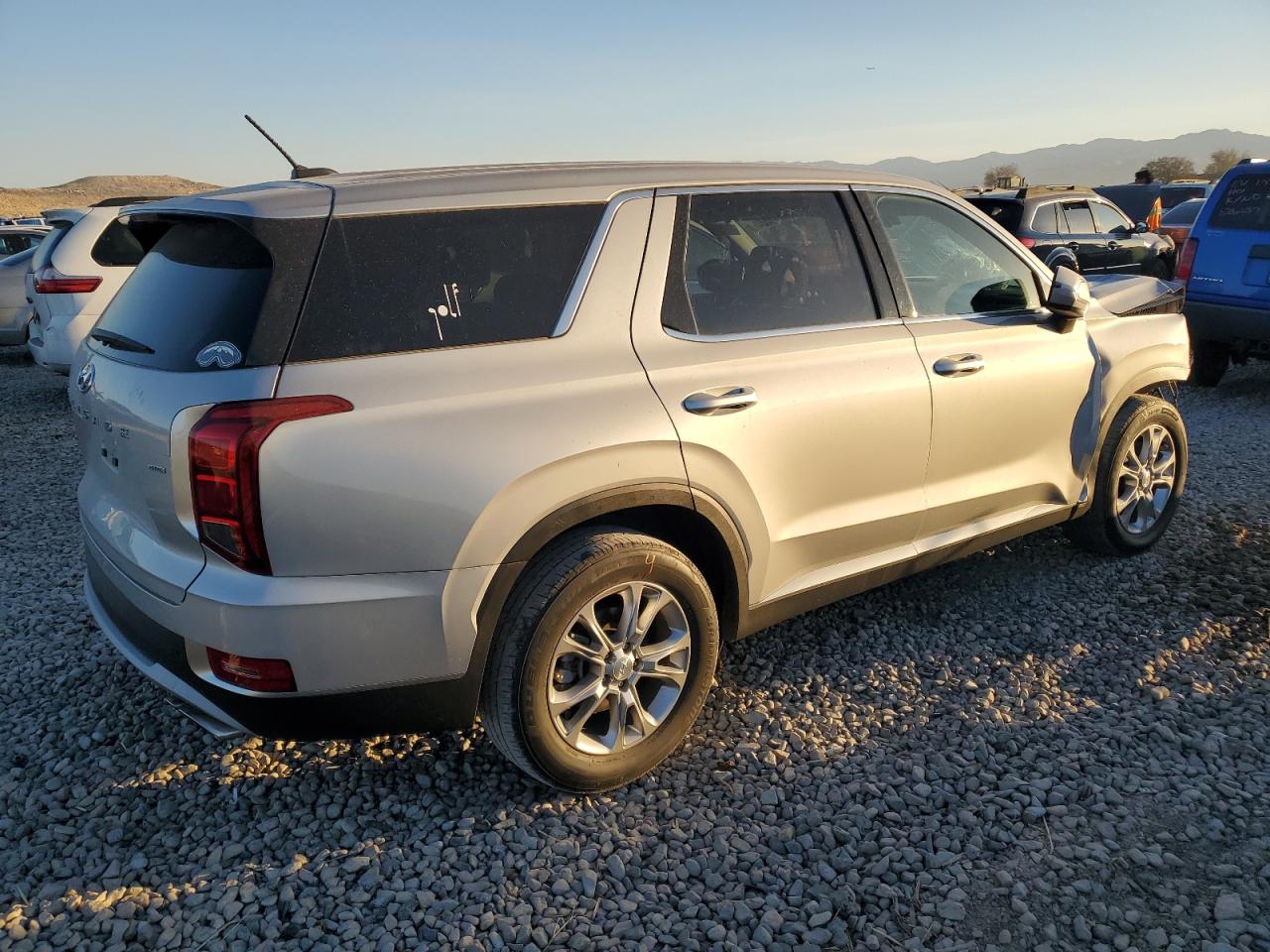 2022 Hyundai Palisade VIN KM8R1DHE6NU375642 Copart auction photo, front end damage thumbnail 3
