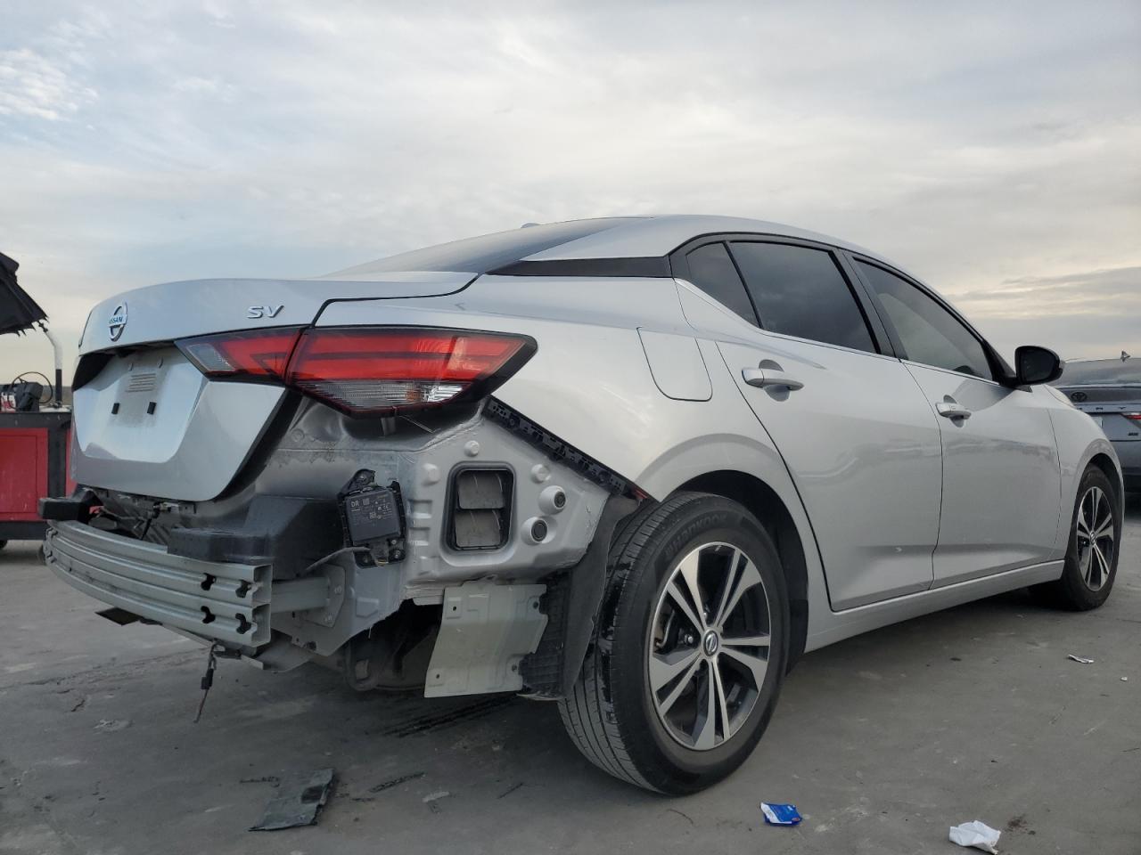 2022 Nissan Sentra VIN 3N1AB8CV7NY285610 Copart auction photo, rear end / side damage thumbnail 3