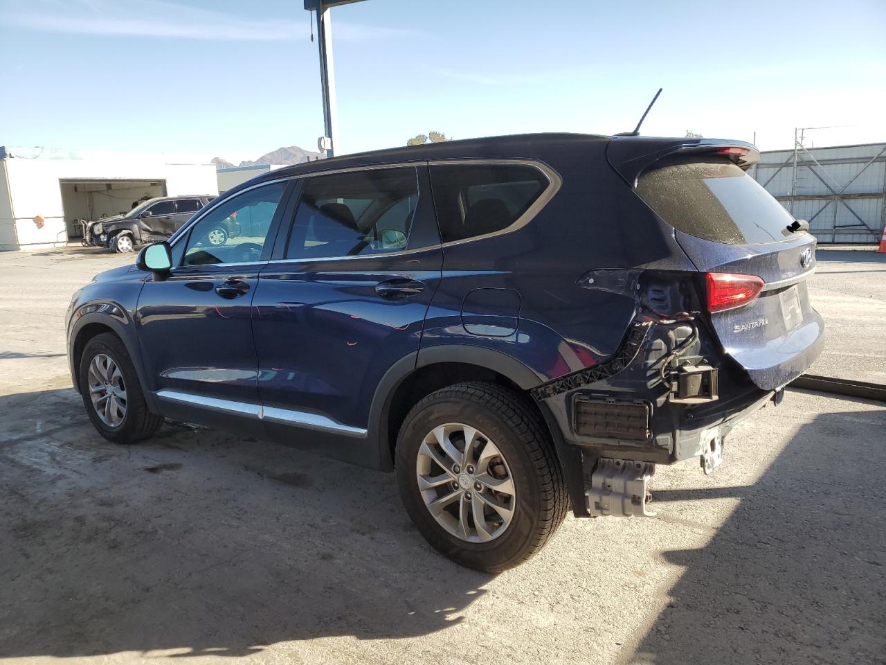 2019 Hyundai Santa Fe VIN 5NMS23AD4KH127679 Copart auction photo, rear end damage thumbnail 2