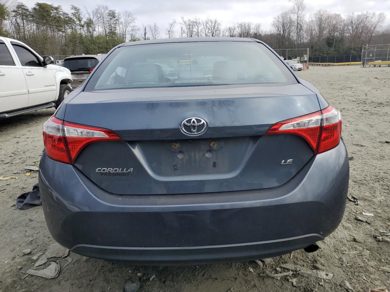 2016 Toyota Corolla VIN 2T1BURHE4GC554921 Copart auction photo, side / front end damage thumbnail 6