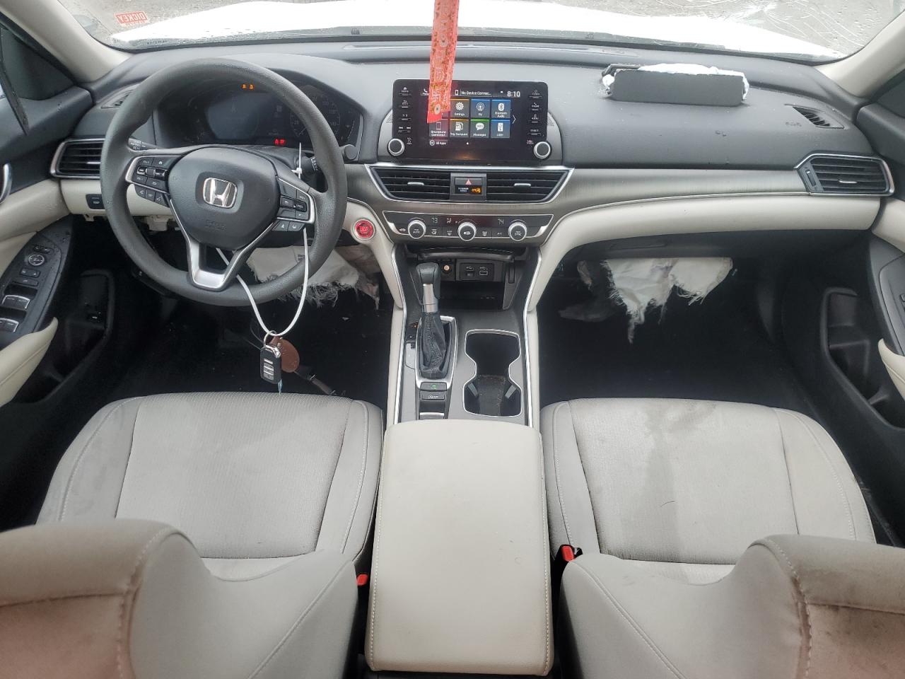 2022 Honda Accord VIN 1HGCV1F14NA017178 Copart auction photo, rollover / front end damage thumbnail 8