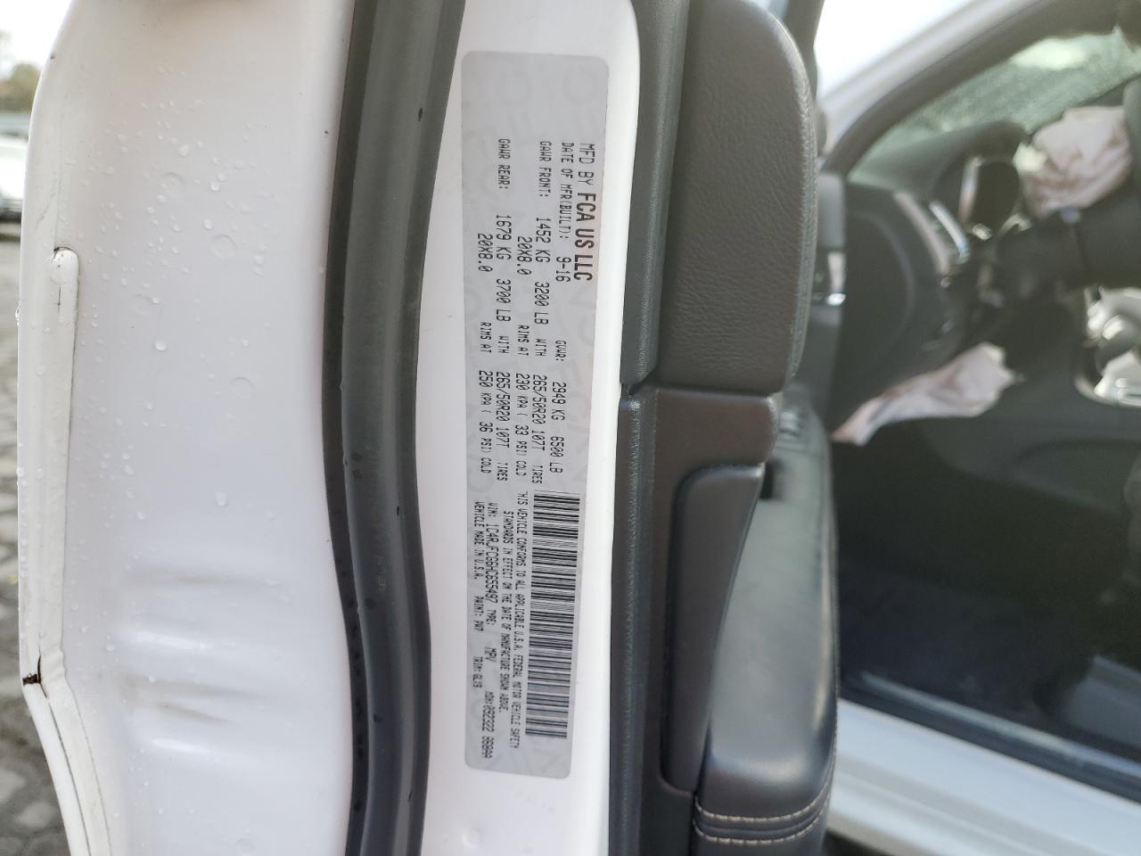 2017 Jeep Grand Cherokee VIN 1C4RJFCG6HC655497 Copart auction photo, front end damage thumbnail 15