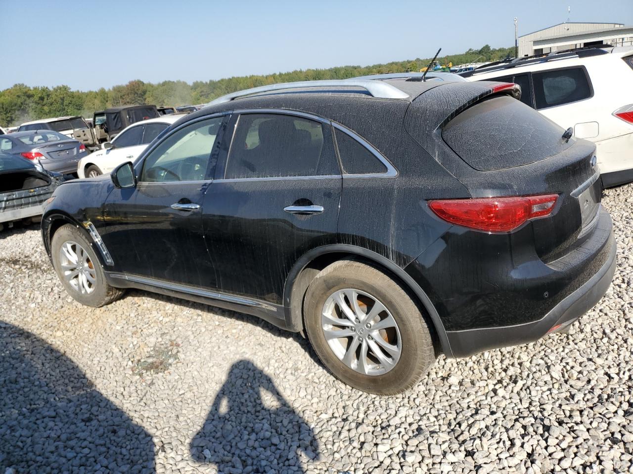 2014 Infiniti QX70 VIN JN8CS1MU6EM450587 Copart auction photo, vandalism damage thumbnail 2