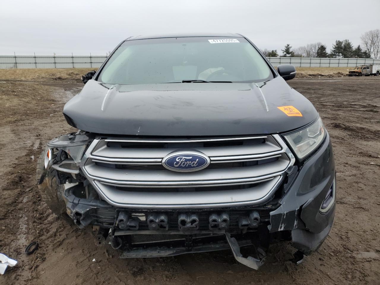 2016 Ford Edge VIN 2FMPK4J89GBB07654 Copart auction photo, front end / side damage thumbnail 5