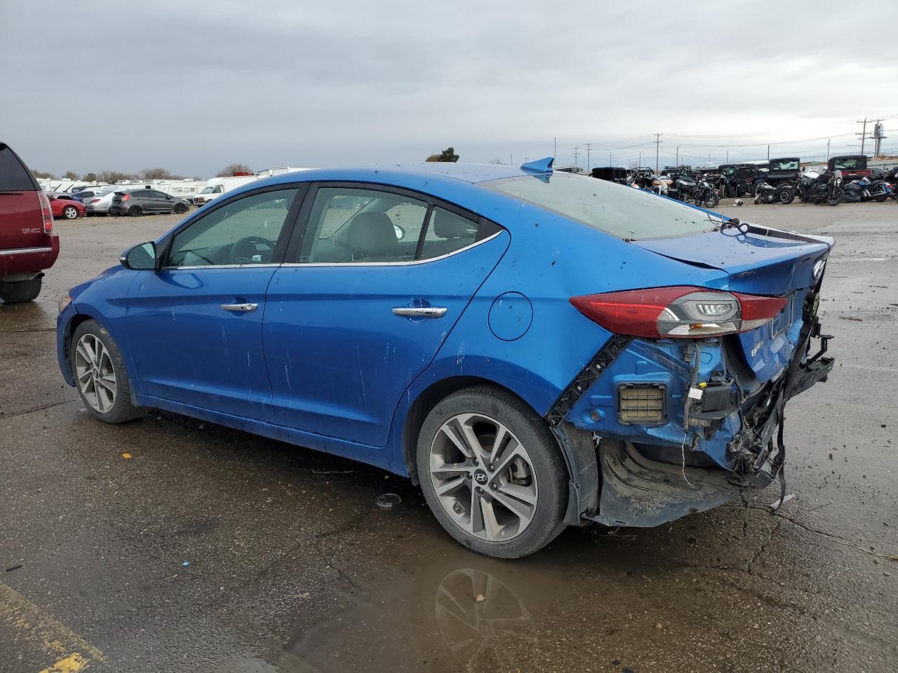 2017 Hyundai Elantra VIN 5NPD84LFXHH076275 Copart auction photo, rear end damage thumbnail 2