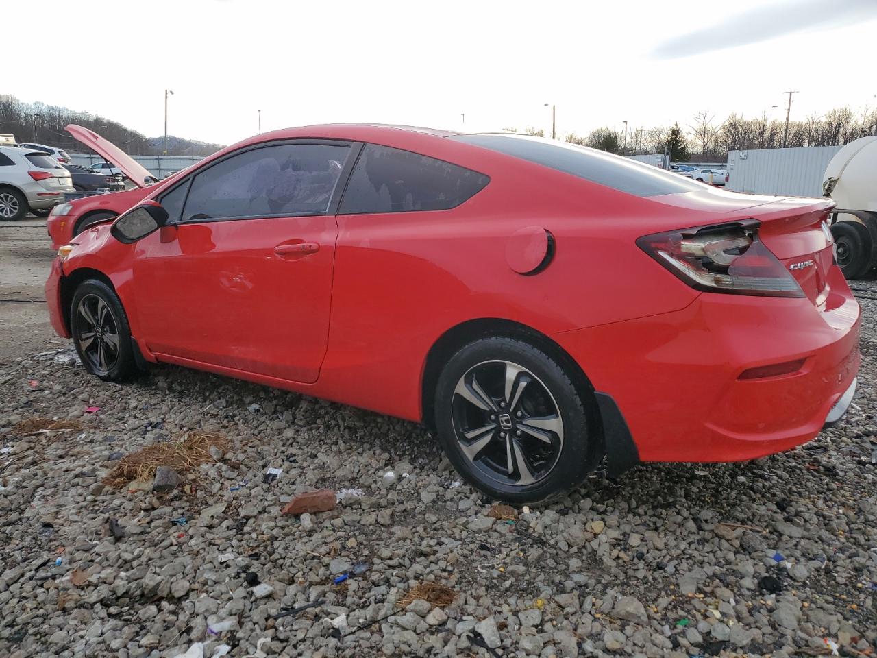 2014 Honda Civic VIN 2HGFG3B81EH506743 Copart auction photo, front end damage thumbnail 2