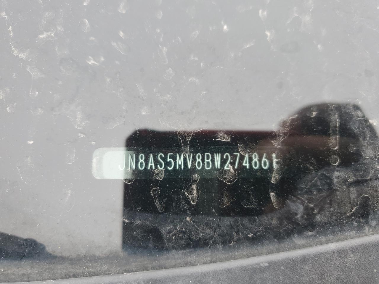 2011 Nissan Rogue VIN JN8AS5MV8BW274861 Copart auction photo, side damage thumbnail 13