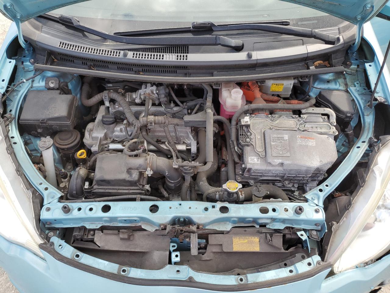 2013 Toyota Prius VIN JTDKDTB35D1056604 Copart auction photo, front end damage thumbnail 11