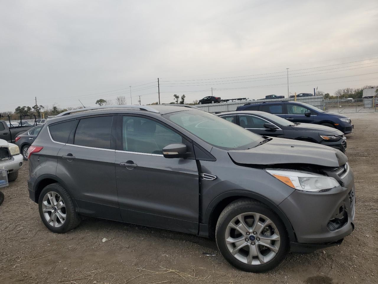 2014 Ford Escape VIN 1FMCU9J98EUC21683 Copart auction photo, front end damage thumbnail 4