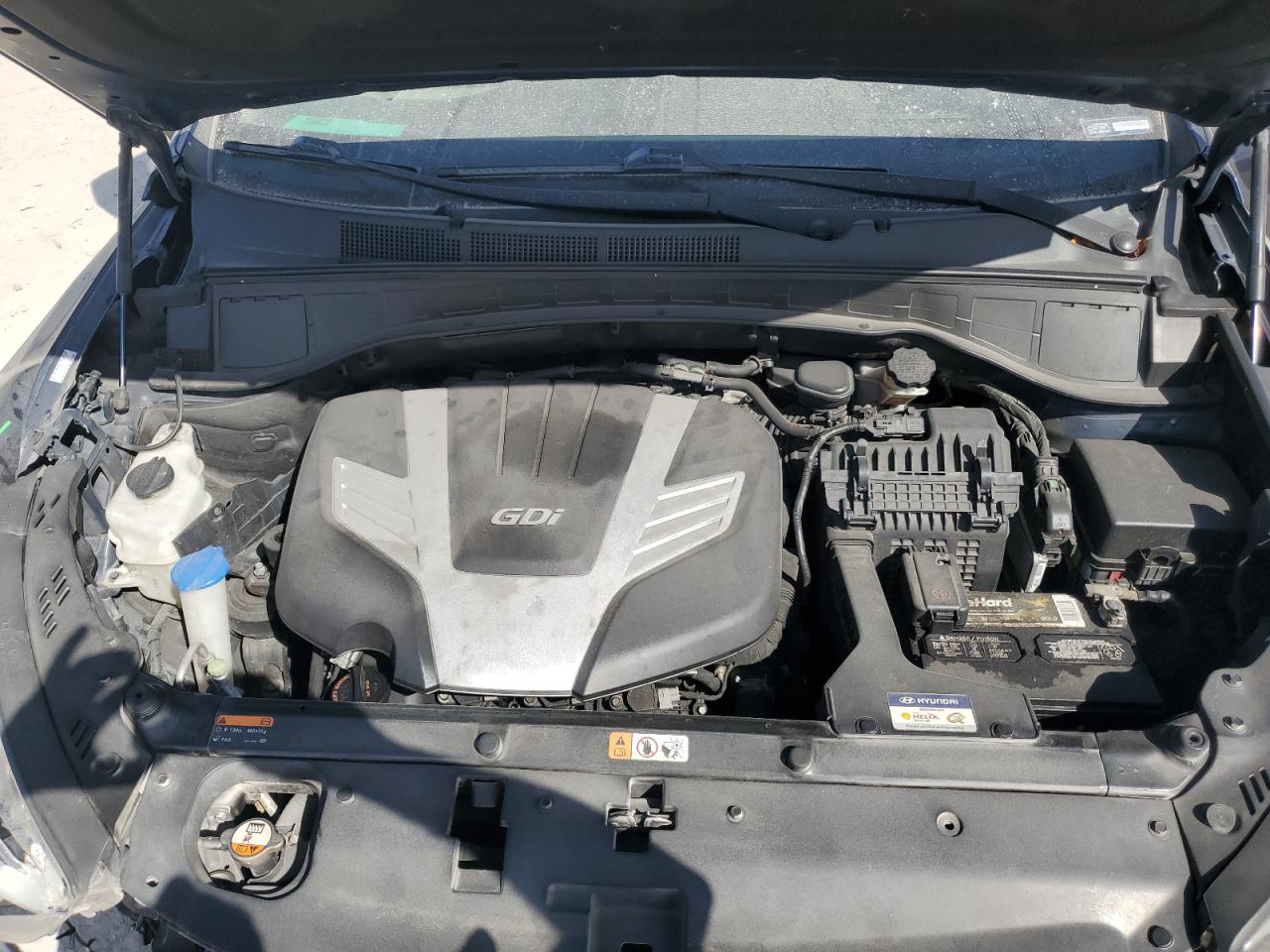 2017 Hyundai Santa Fe VIN KM8SM4HF6HU187516 Copart auction photo, front end damage thumbnail 12