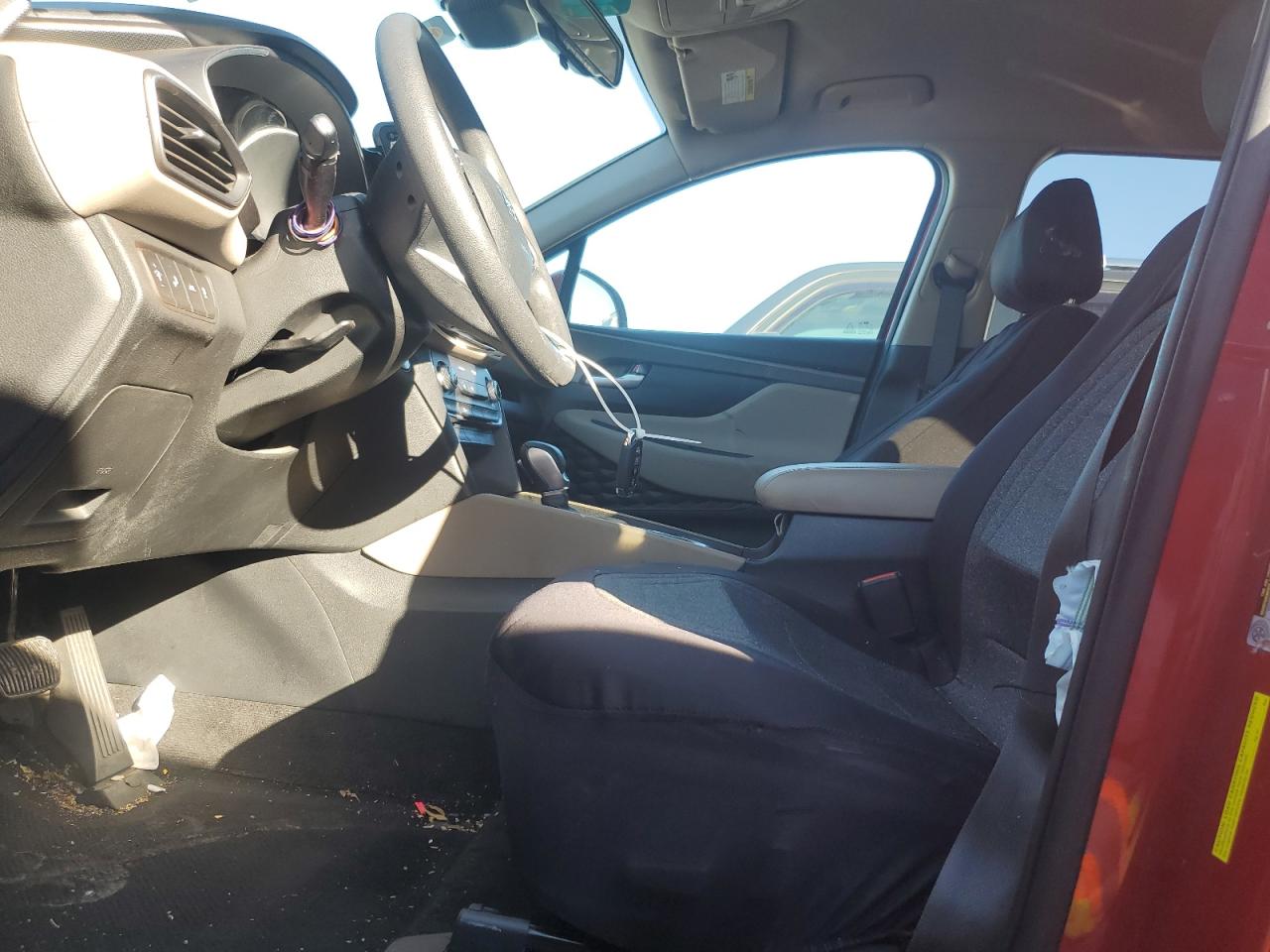 2020 Hyundai Santa Fe VIN 5NMS33AD9LH147070 Copart auction photo, front end / side damage thumbnail 7