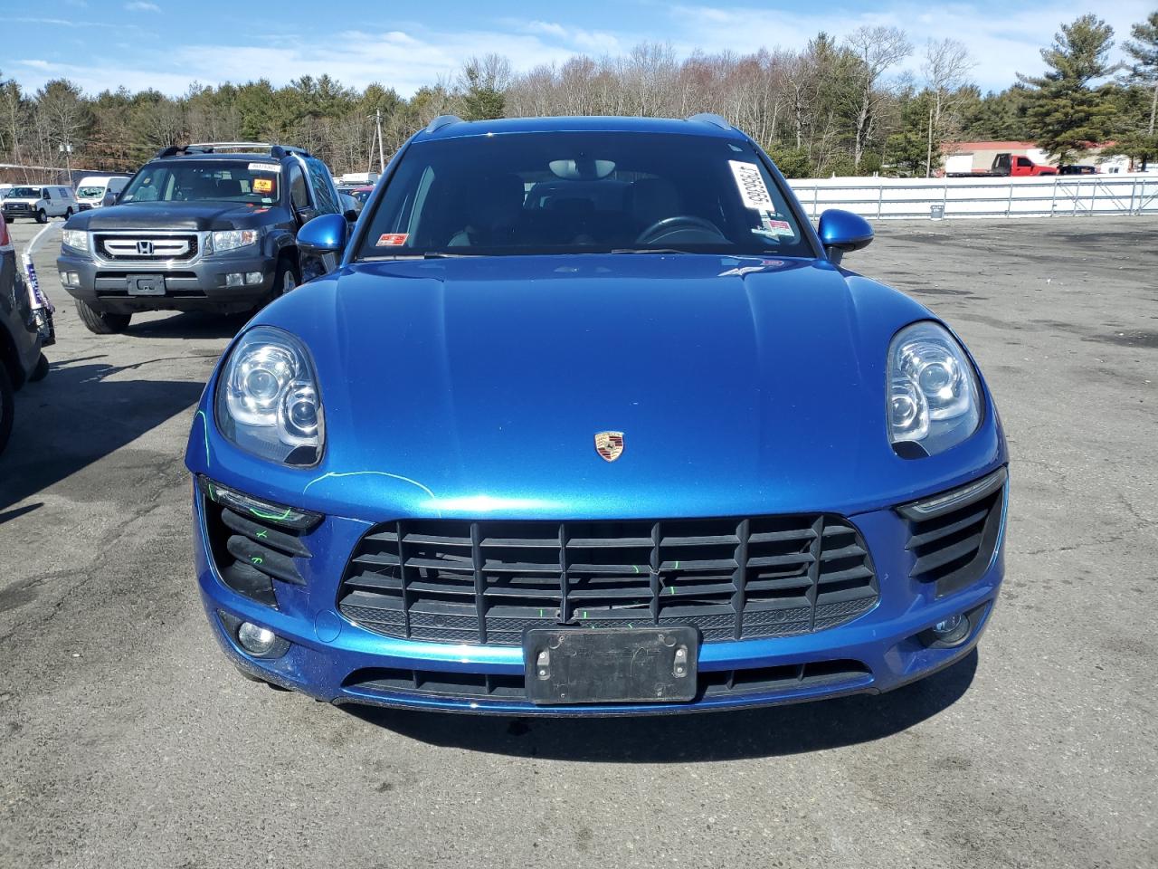 2016 Porsche Macan VIN WP1AB2A50GLB57393 Copart auction photo, front end / side damage thumbnail 5