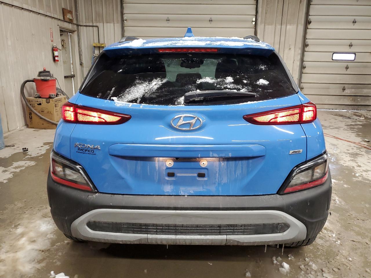 2023 Hyundai Kona VIN KM8K6CAB3PU942079 Copart auction photo, side damage thumbnail 6