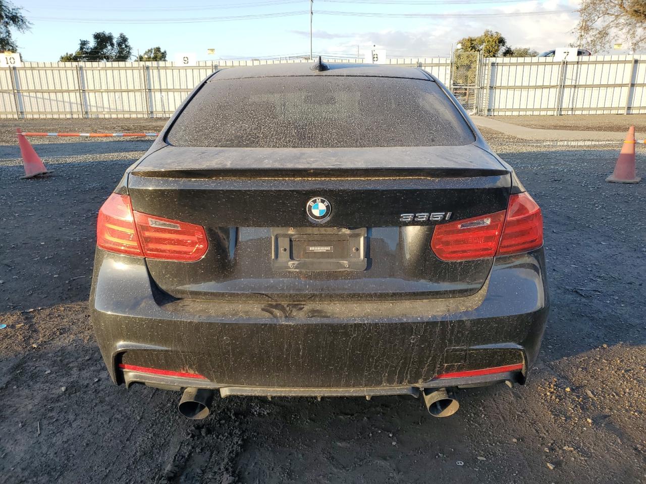 2014 BMW 3er VIN WBA3A9C55EF477935 Copart auction photo, all over damage thumbnail 6