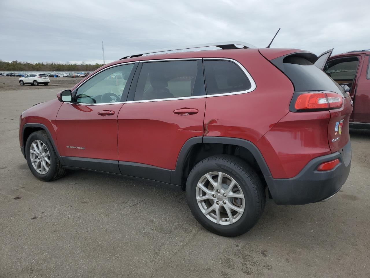 2015 Jeep Grand Cherokee VIN 1C4PJMCS2FW594807 Copart auction photo, front end / side damage thumbnail 2