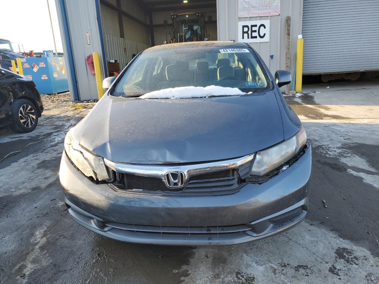 2012 Honda Civic VIN 19XFB2F90CE324647 Copart auction photo, front end damage thumbnail 5