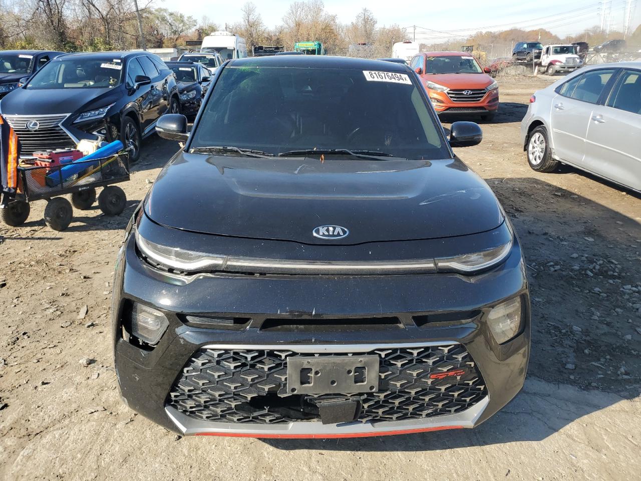2020 KIA Soul VIN KNDJ53AF5L7724918 Copart auction photo, side / front end damage thumbnail 5