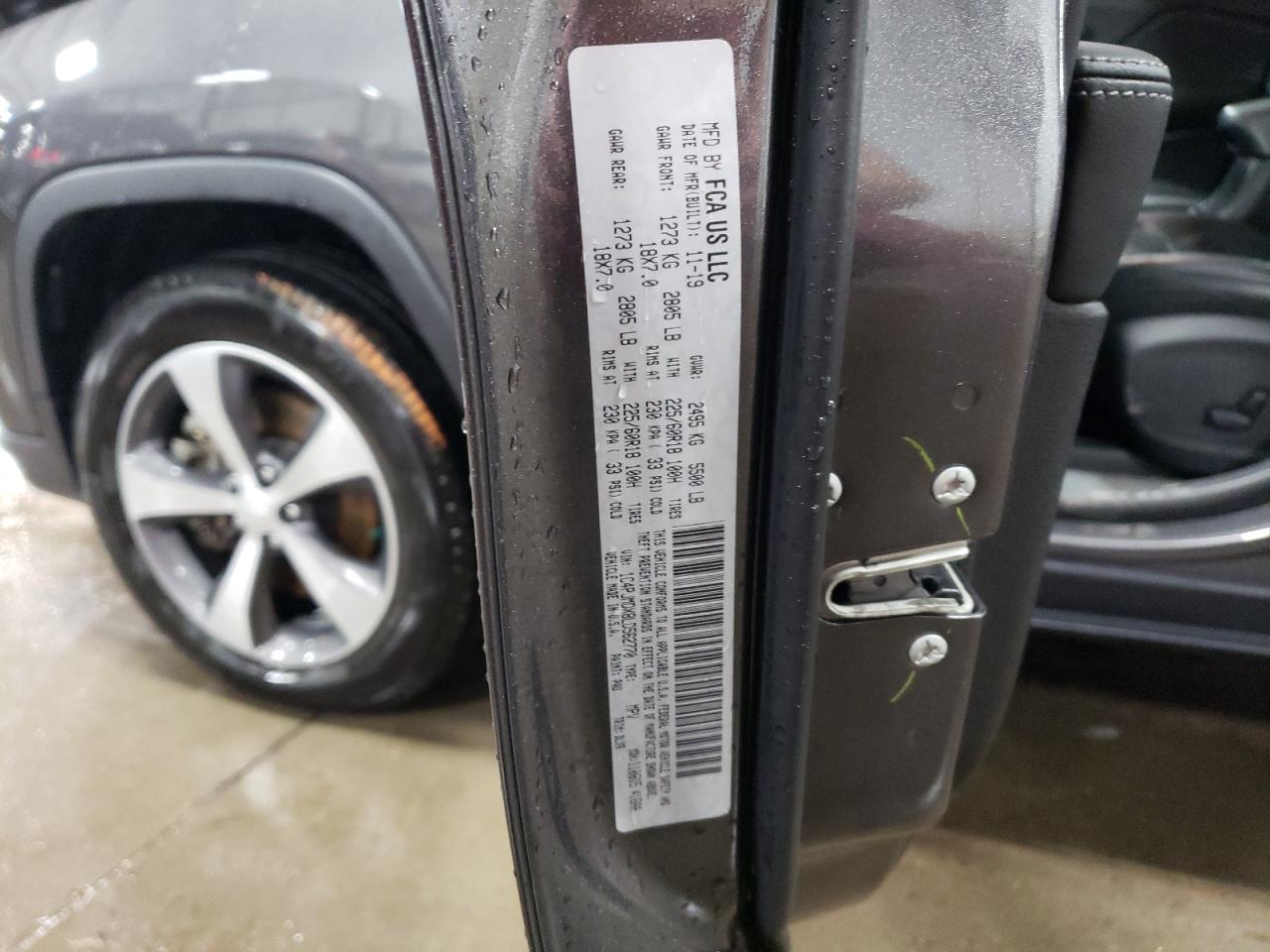 2020 Jeep Grand Cherokee VIN 1C4PJMDX8LD562770 Copart auction photo, front end damage thumbnail 13