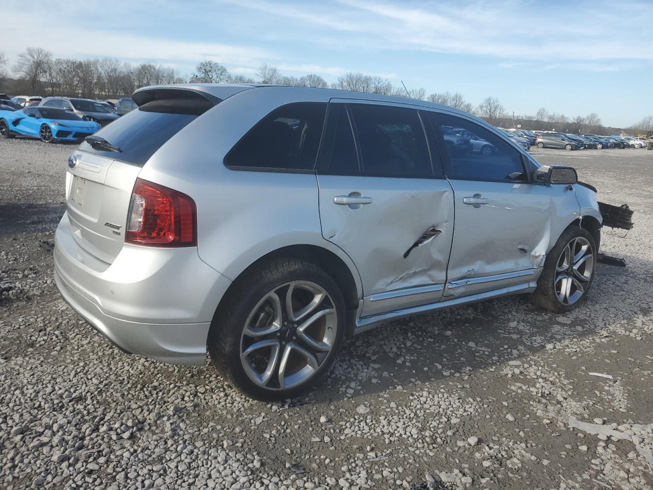 2013 Ford Edge VIN 2FMDK4AK6DBC33514 Copart auction photo, front end / side damage thumbnail 3