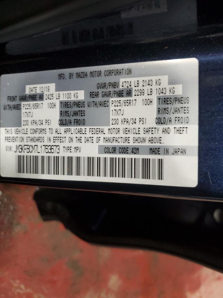 2020 Mazda CX-5 VIN JM3KFBCM7L1763673 Copart auction photo, front end damage thumbnail 15
