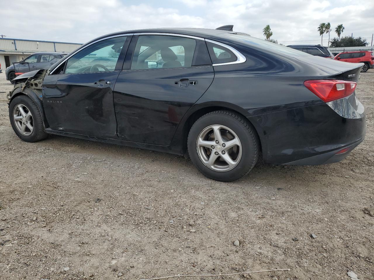 2017 Chevrolet Malibu VIN 1G1ZB5ST6HF265397 Copart auction photo, front end / side damage thumbnail 2
