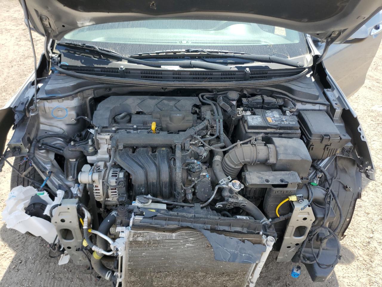 2021 KIA Rio VIN 3KPA24AD4ME425838 Copart auction photo, front end damage thumbnail 11