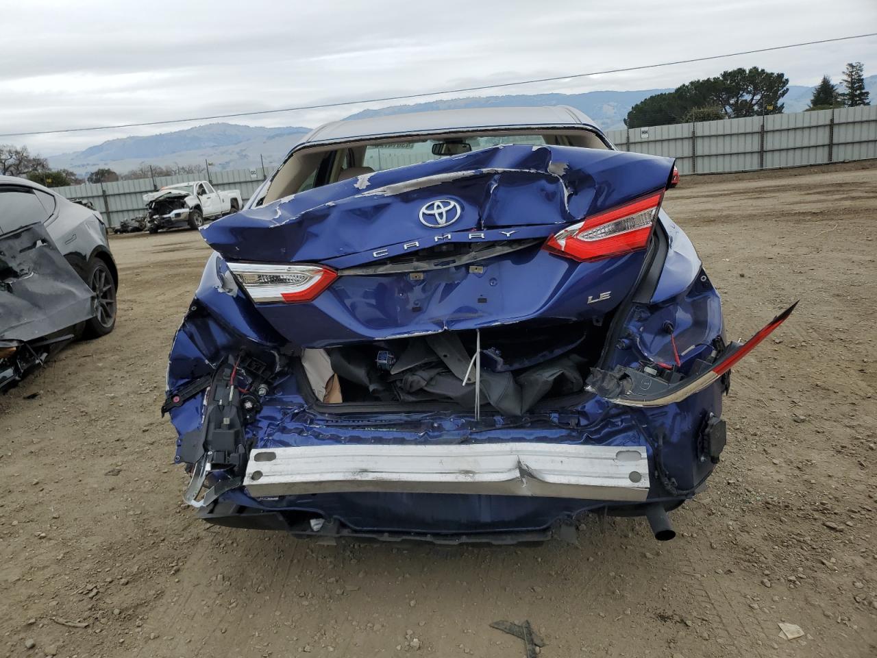 2018 Toyota Camry VIN JTNB11HK4J3066869 Copart auction photo, rear end damage thumbnail 6