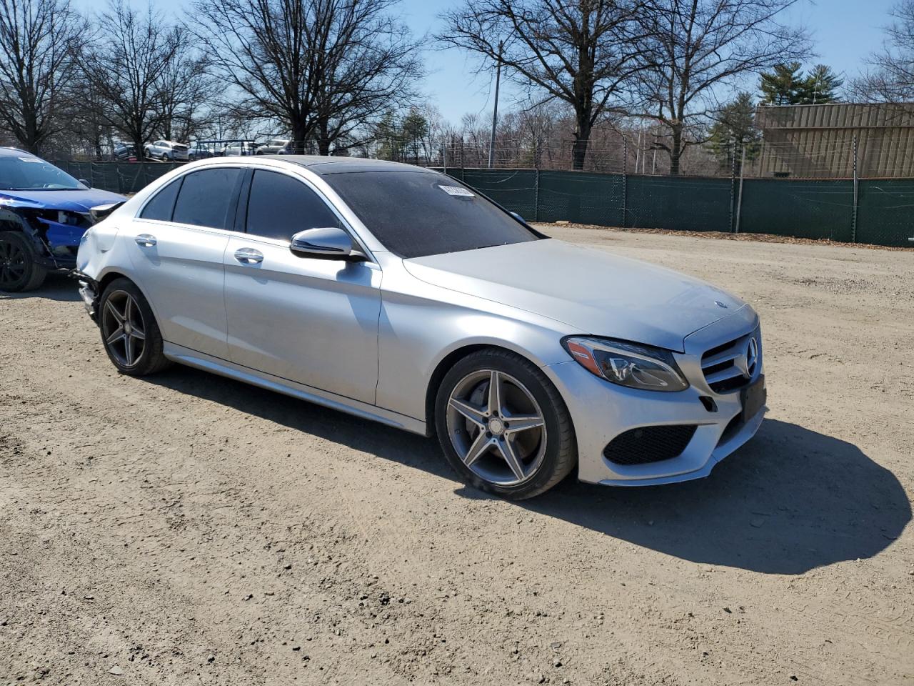 2016 Mercedes-Benz C-klasse VIN 55SWF4KBXGU159911 Copart auction photo, rear end / minor dent/scratches damage thumbnail 4