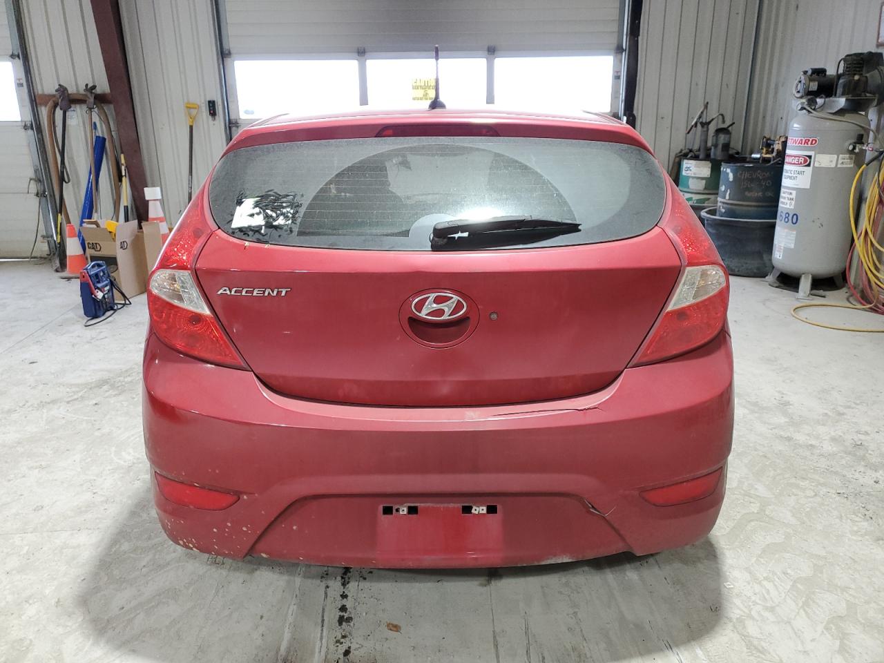 2016 Hyundai Accent VIN KMHCT5AE9GU243283 Copart auction photo, burn - engine damage thumbnail 6