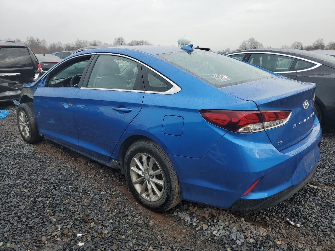 2018 Hyundai Sonata VIN 5NPE24AF6JH691484 Copart auction photo, front end / side damage thumbnail 2