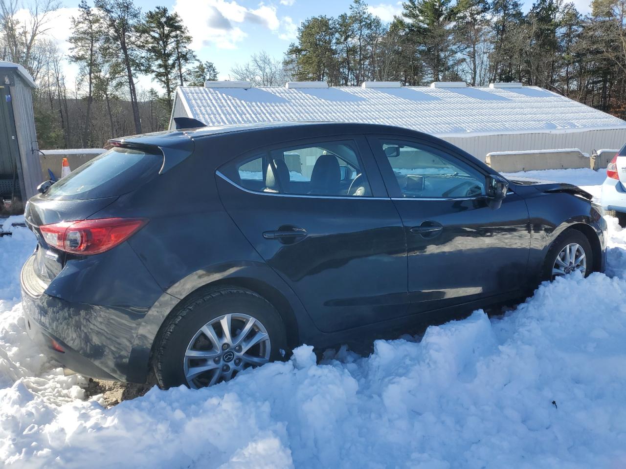 2015 Mazda 3 VIN JM1BM1M73F1224800 Copart auction photo, front end / side damage thumbnail 3