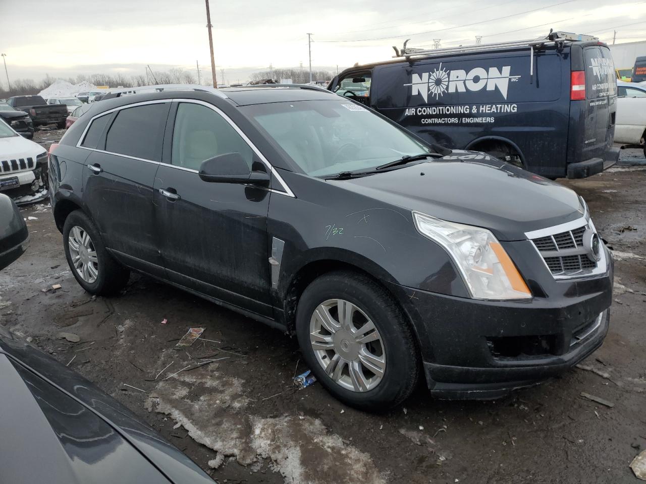 2012 Cadillac SRX VIN 3GYFNAE30CS654069 Copart auction photo, front end / rear end damage thumbnail 4